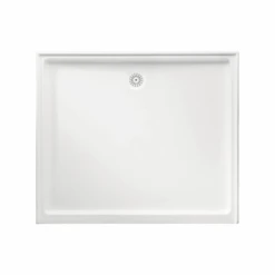 Marbletrend Flinders Polymarble, Rectangular Shower Base, Rear Outlet