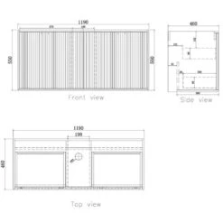 Marlo 600-1500mm Satin Black Wall Hung Vanity -HERA BATHWARE marlo 1200mm satin black wall hung vanitychromevanitiesotti 401412