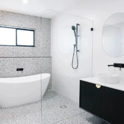 Marlo 600-1500mm Satin Black Wall Hung Vanity -HERA BATHWARE marlo 1200mm satin black wall hung vanitychromevanitiesotti 727290