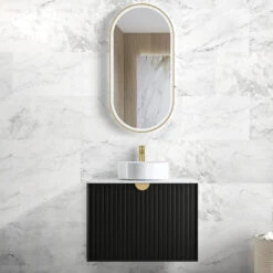 Marlo 600-1500mm Satin Black Wall Hung Vanity -HERA BATHWARE marlo 600 1500mm satin black wall hung vanityceramic top750mmvanitiesotti 201978