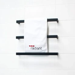 Radiant Square Single Heated Towel Horizontal Bar SBSTR (12V) | Radiant
