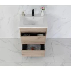 Max Timber Look Free Standing Vanity 600mm -HERA BATHWARE max timber look free standing vanity 600mmvanitiesaulic 466656