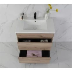 Max Timber Look Free Standing Vanity 600mm -HERA BATHWARE max timber look free standing vanity 600mmvanitiesaulic 474854