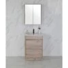 Max Timber Look Free Standing Vanity 600mm