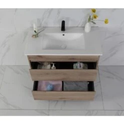 Max Timber Look Free Standing Vanity 600mm -HERA BATHWARE max timber look free standing vanity 600mmvanitiesaulic 799505