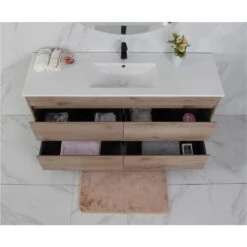 Max Timber Look Free Standing Vanity 600mm -HERA BATHWARE max timber look free standing vanity 600mmvanitiesaulic 811676