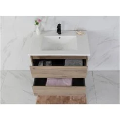 Max Timber Look Wall Hung Vanity 600mm -HERA BATHWARE max timber look wall hung vanity 600mmvanitiesaulic 465053