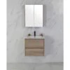 Max Timber Look Wall Hung Vanity 600mm