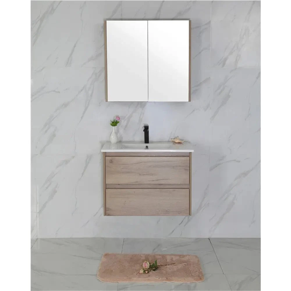 Max Timber Look Wall Hung Vanity 750mm 1 Max Timber Look Wall Hung Vanity 750mm