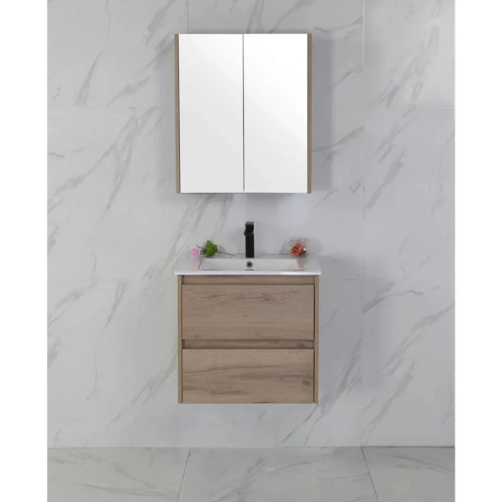 Max Timber Look Wall Hung Vanity 750mm 14 Max Timber Look Wall Hung Vanity 750mm - Image 14