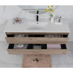 Max Timber Look Wall Hung Vanity 750mm 21 Max Timber Look Wall Hung Vanity 750mm -HERA BATHWARE max timber look wall hung vanity 750mmvanitiesaulic 838670