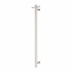 MECCA 240V SINGLE VERTICAL HEATED TOWEL -HERA BATHWARE mecca 240v single vertical heated towelbrushed nickelnero tapware 432986