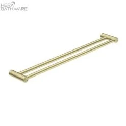MECCA CARE 25MM GRAB DOUBLE TOWEL RAIL 900MM 11 MECCA CARE 25MM GRAB DOUBLE TOWEL RAIL 900MM -HERA BATHWARE mecca care 25mm grab double towel rail 900mmbrushed goldgrab double railnero tapware 292333