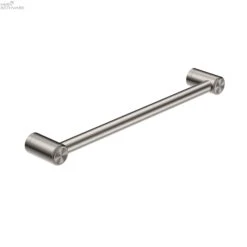 MECCA CARE 25MM GRAB RAIL 450MM -HERA BATHWARE mecca care 25mm grab rail 450mmbrushed nickelgrab railnero tapware 800319