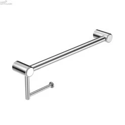 Mecca Care 25mm Grab Rail With Toilet Roll Holder 450mm