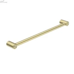 MECCA CARE 25MM GRAB TOWEL RAIL 600MM -HERA BATHWARE mecca care 25mm grab towel rail 600mmbrushed goldgrab railnero tapware 154310
