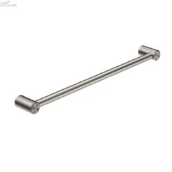 MECCA CARE 25MM GRAB TOWEL RAIL 600MM -HERA BATHWARE mecca care 25mm grab towel rail 600mmbrushed nickelgrab railnero tapware 606006