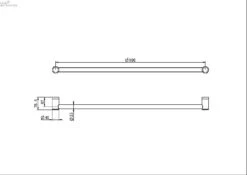 MECCA CARE 25MM GRAB TOWEL RAIL 900MM -HERA BATHWARE mecca care 25mm grab towel rail 900mmbrushed bronzegrab railnero tapware 240885