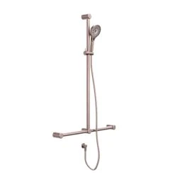 Mecca Care 32mm T Bar Grab Rail And Adjustable Shower Set 1100x750mm -HERA BATHWARE mecca care 32mm t bar grab rail and adjustable shower set 1100x750mmchromeshower railsnero tapware 275359