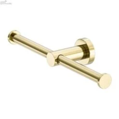 MECCA Double Toilet Roll Holders -HERA BATHWARE mecca double toilet roll holdersbrushed goldtoilet roll holdersnero tapware 714351