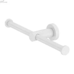 MECCA Double Toilet Roll Holders -HERA BATHWARE mecca double toilet roll holdersmatte whitetoilet roll holdersnero tapware 976862