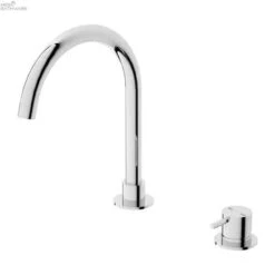 MECCA Hob Round Spout Basin Mixer