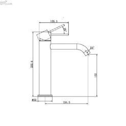 MECCA Mid Tall Basin Mixers -HERA BATHWARE mecca mid tall basin mixersmatte whitebasin mixernero tapware 967570