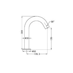 Mecca Sensor Mixer -HERA BATHWARE mecca sensor mixermatte blackbasin mixernero tapware 785681