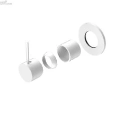 MECCA Shower Mixer Handle Up Trim Kits Only -HERA BATHWARE mecca shower mixer handle up trim kits only80mmmatte whiteshower mixernero tapware 744103