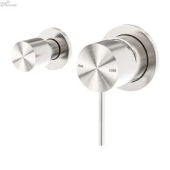 MECCA Shower Mixer Horizontal 2 Way Diverter Separate -HERA BATHWARE mecca shower mixer horizontal 2 way diverter separatebrushed nickelshower mixernero tapware 528280