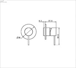 MECCA Shower Mixer Trim Kits Only 31 MECCA Shower Mixer Trim Kits Only -HERA BATHWARE mecca shower mixer trim kits only80mmbrushed bronzeshower mixernero tapware 140881