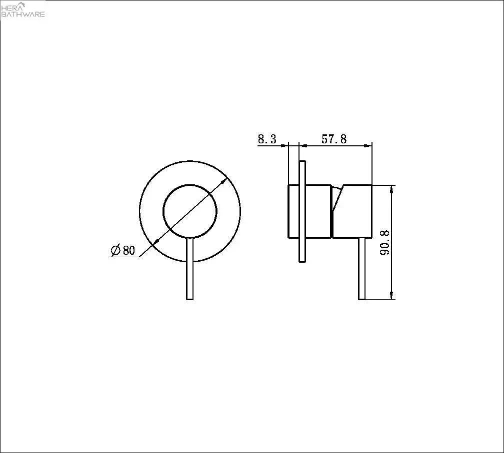 MECCA Shower Mixer Trim Kits Only 16 MECCA Shower Mixer Trim Kits Only - Image 16