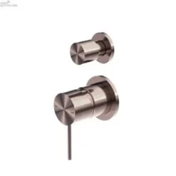 MECCA Shower Mixer With Diverter -HERA BATHWARE mecca shower mixer with diverterwithout platebrushed bronzeshower mixernero tapware 712681