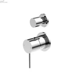 MECCA Shower Mixer With Diverter -HERA BATHWARE mecca shower mixer with diverterwithout platechromeshower mixernero tapware 399804