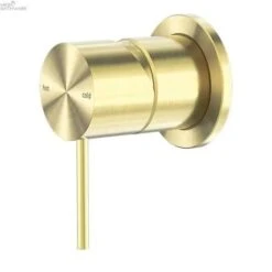 MECCA Shower Mixer -HERA BATHWARE mecca shower mixer60mmbrushed goldshower mixernero tapware 395689