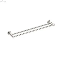 MECCA Towel Rail 600mm Double/Single 20 MECCA Towel Rail 600mm Double/Single -HERA BATHWARE mecca towel rail 600mm doublesinglebrushed nickeldouble towel railtowel railnero tapware 404551