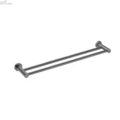 MECCA Towel Rail 600mm Double/Single 24 MECCA Towel Rail 600mm Double/Single -HERA BATHWARE mecca towel rail 600mm doublesinglegun metaldouble towel railtowel railnero tapware 467724