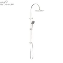 Mecca Twin Shower With Air Shower II 20 Mecca Twin Shower With Air Shower II -HERA BATHWARE mecca twin shower with air shower iibrushed nickelshower setnero tapware 859267