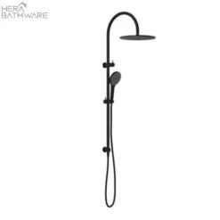 Mecca Twin Shower With Air Shower II 28 Mecca Twin Shower With Air Shower II -HERA BATHWARE mecca twin shower with air shower iimatte blackshower setnero tapware 629721