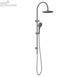 MECCA Twin Shower With Opal Shower -HERA BATHWARE mecca twin shower with opal showergun metalshower setnero tapware 458717