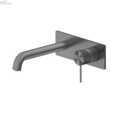 MECCA Wall Basin Mixer Spout 120-260mm 11 MECCA Wall Basin Mixer Spout 120-260mm -HERA BATHWARE mecca wall basin mixer spout 120 260mm120mmgun metalwall basin mixernero tapware 106897