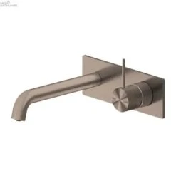 MECCA Wall Basin Mixer Spout 120mm-260mm Handle Up 12 MECCA Wall Basin Mixer Spout 120mm-260mm Handle Up -HERA BATHWARE mecca wall basin mixer spout 120mm 260mm handle up120mmbrushed bronzetapwarenero tapware 259803