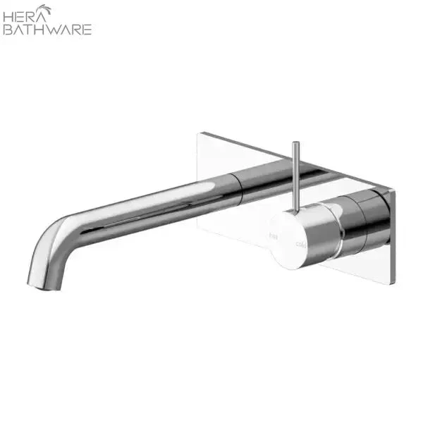 MECCA Wall Basin Mixer Spout 120mm-260mm Handle Up 1 MECCA Wall Basin Mixer Spout 120mm-260mm Handle Up