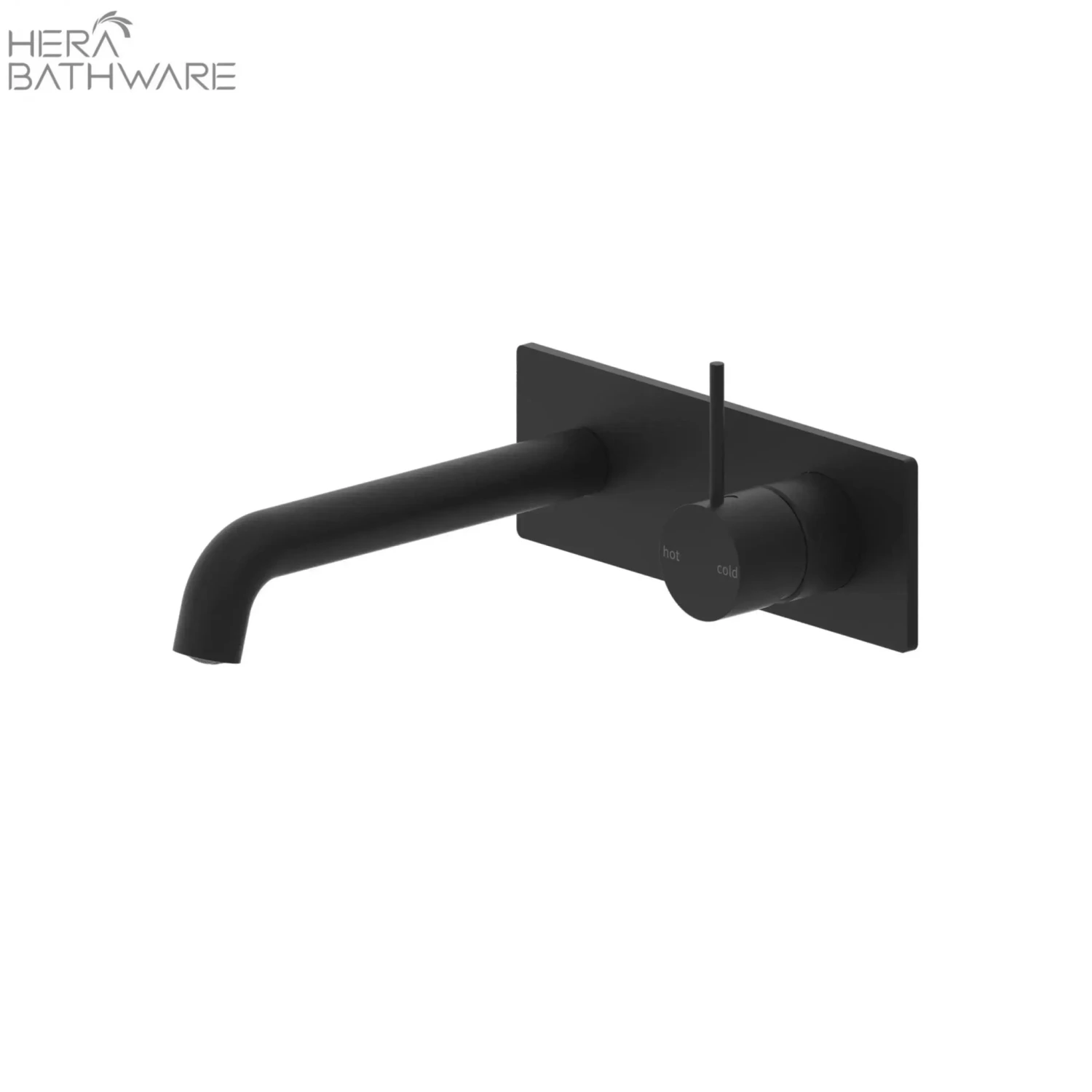 MECCA Wall Basin Mixer Spout 120mm-260mm Handle Up 2 MECCA Wall Basin Mixer Spout 120mm-260mm Handle Up - Image 2