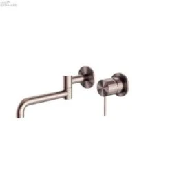 MECCA Wall Basin Mixers 225mm -HERA BATHWARE mecca wall basin mixers 225mmbrushed bronzewall basin mixernero tapware 895985