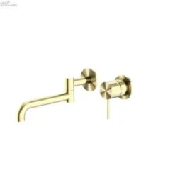 MECCA Wall Basin Mixers 225mm -HERA BATHWARE mecca wall basin mixers 225mmbrushed goldwall basin mixernero tapware 659914