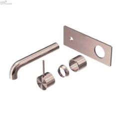 Mecca Wall Basin/Bath Mixer Handle-up Trim Kits Only -HERA BATHWARE mecca wall basinbath mixer handle up trim kits only120mmbrushed bronzewall basin mixernero tapware 186577