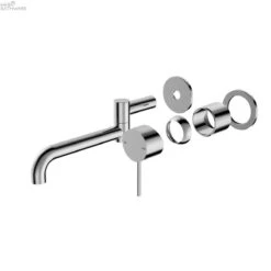 MECCA Wall Basin/Bath Mixer Swivel Spout 225mm / Trim Kit Only