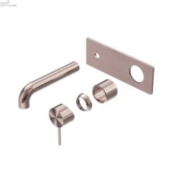 Mecca Wall Basin/Bath Mixer Trim Kits Only -HERA BATHWARE mecca wall basinbath mixer trim kits only120mmbrushed bronzewall basin mixernero tapware 837861