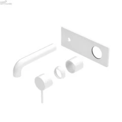 Mecca Wall Basin/Bath Mixer Trim Kits Only -HERA BATHWARE mecca wall basinbath mixer trim kits only120mmmatte whitewall basin mixernero tapware 680573